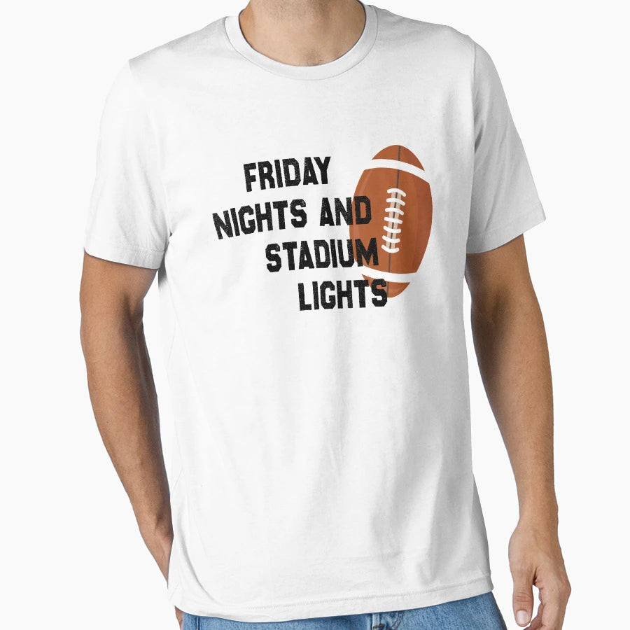 Friday Nights And Stadium Lights T-Shirt - Minimalist Print for Adults - T-Shirt, Sweatshirt, Hoodie