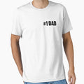 1 Dad Minimal Gift T-Shirt - Fun Novelty Design for Adults - T-Shirt, Sweatshirt, Hoodie