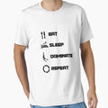 Eat Sleep Dominate Repeat T-Shirt - Custom Art Print Men Women - T-Shirt, Sweatshirt, Hoodie