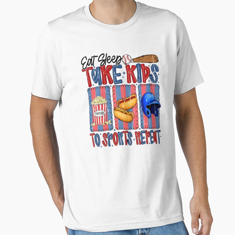 Eat Sleep Take To Sport Repeat T-Shirt - Minimalist Print Men Women - T-Shirt, Sweatshirt, Hoodie