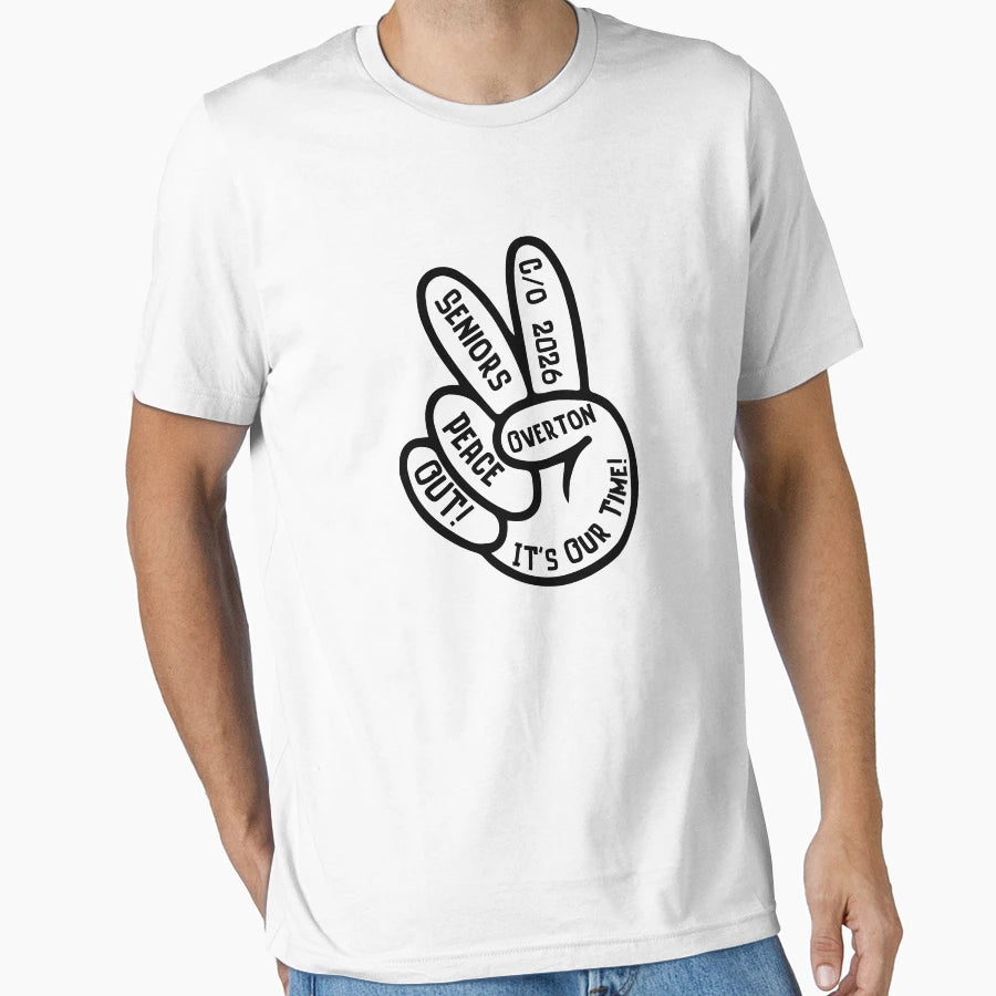 Peace Out Class 2026 T-Shirt - Minimalist Print Men Women - T-Shirt, Sweatshirt, Hoodie