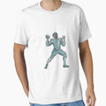 American Football Qb Throwing Etching T-Shirt - Streetwear Style for Adults - T-Shirt, Sweatshirt, Hoodie