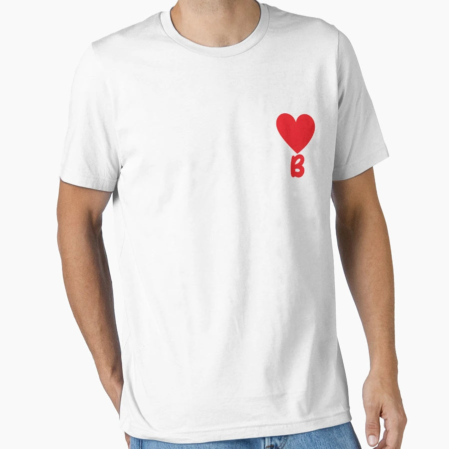 Love Alphabet Letter B T-Shirt - Casual Everyday Wear for Adults - T-Shirt, Sweatshirt, Hoodie