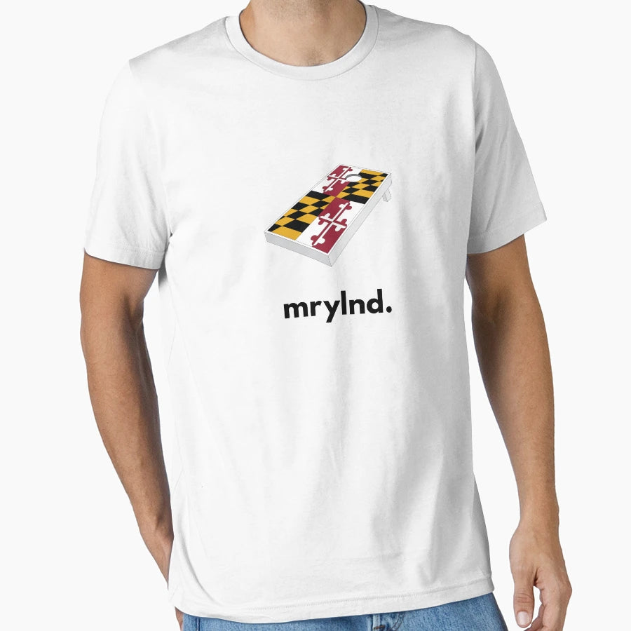 Cornhole Mrylnd T-Shirt - Novelty Apparel for Adults - T-Shirt, Sweatshirt, Hoodie