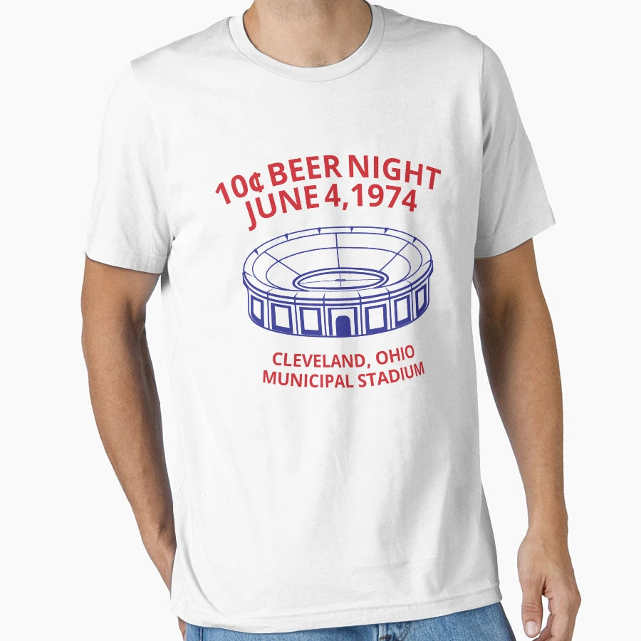 Cleveland Baseball 10 Cent Beer T-Shirt - Fun Novelty Design for Adults - T-Shirt, Sweatshirt, Hoodie