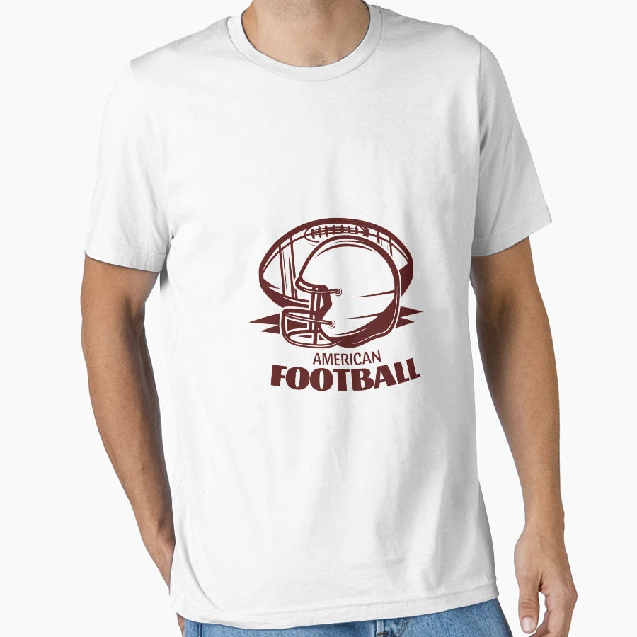 Football American T-Shirt - Minimalist Print Unisex - T-Shirt, Sweatshirt, Hoodie
