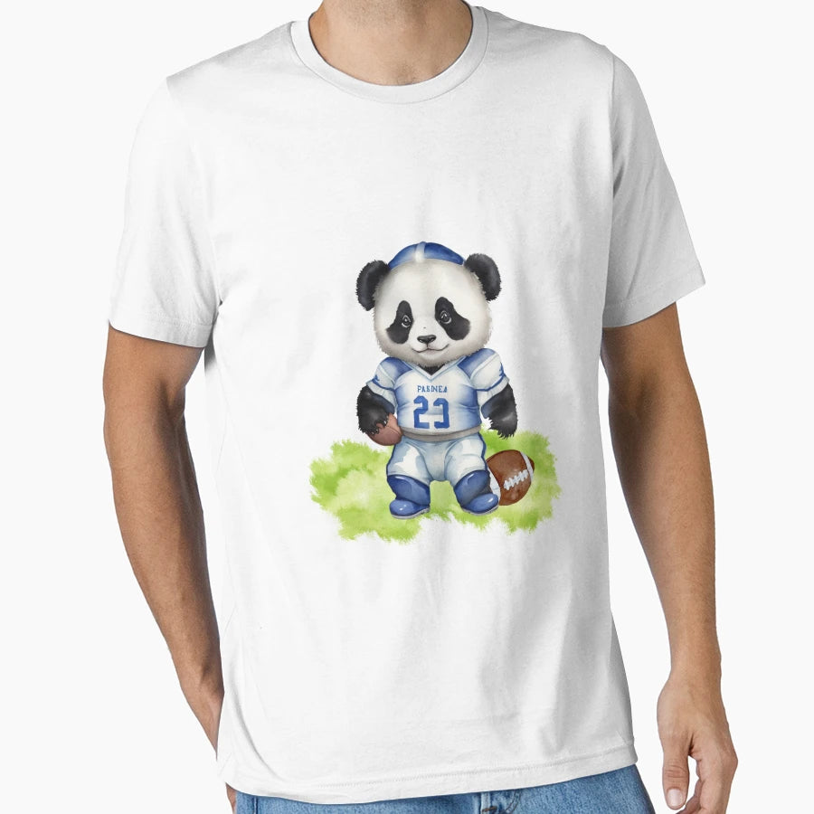 American Football Panda T-Shirt - Unique Graphic Unisex - T-Shirt, Sweatshirt, Hoodie