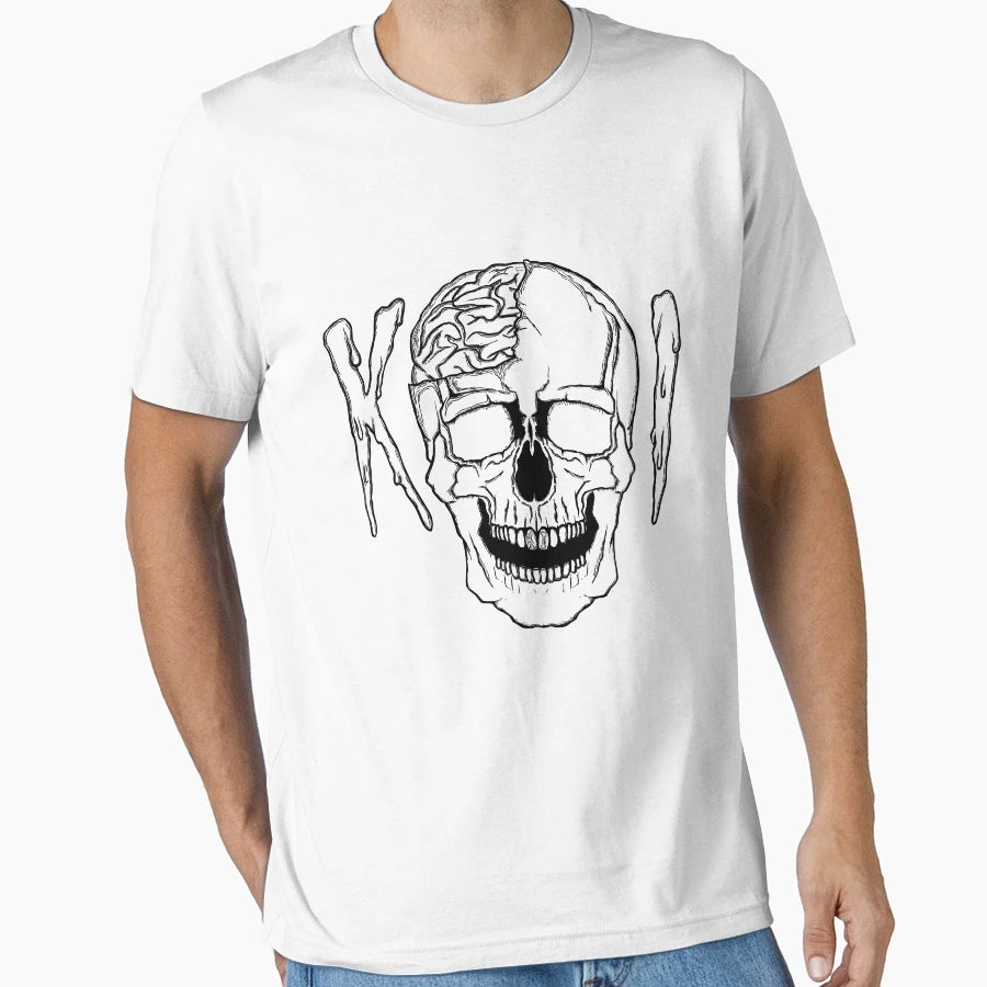 Skullduggery White T-Shirt - Minimalist Print Unisex - T-Shirt, Sweatshirt, Hoodie