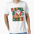 Festive Football Santa T-Shirt - Graphic Print Unisex - T-Shirt, Sweatshirt, Hoodie