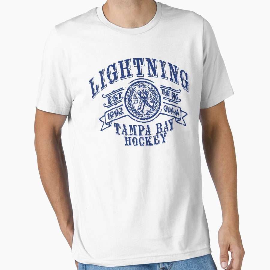 Lightning Hockey T-Shirt - Aesthetic Graphic Men Women - T-Shirt, Sweatshirt, Hoodie