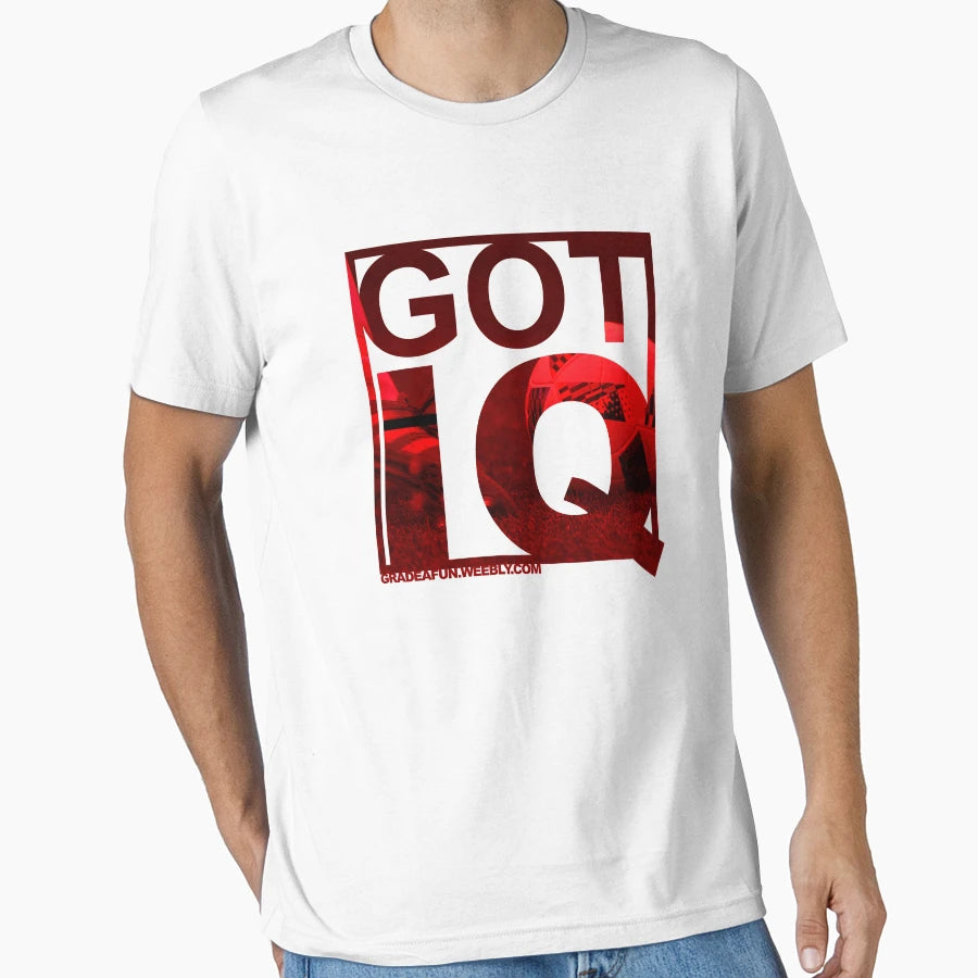 Got Iq Soccer Players Dark Red T-Shirt - Minimalist Print Unisex - T-Shirt, Sweatshirt, Hoodie