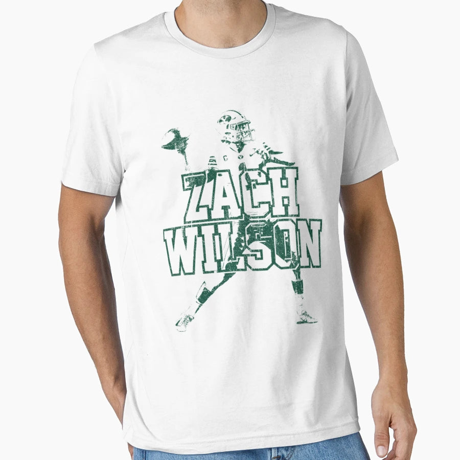 Zach Wilson Art T-Shirt - Novelty Apparel for Adults - T-Shirt, Sweatshirt, Hoodie