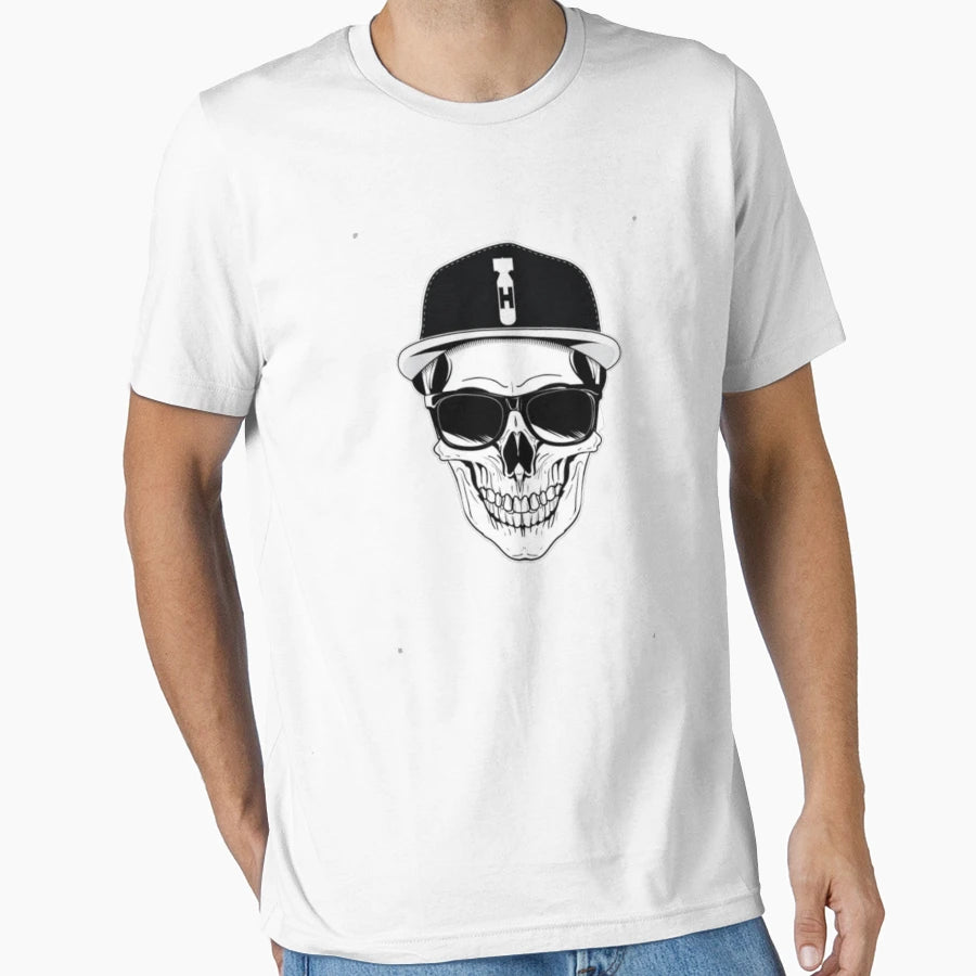 Skull T-Shirt - Minimalist Print Men Women - T-Shirt, Sweatshirt, Hoodie
