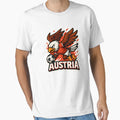 Austria Eagle Football Mascot T-Shirt - Graphic Print Men Women - T-Shirt, Sweatshirt, Hoodie