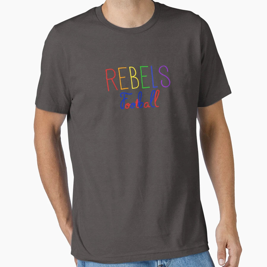 Rebels Football T-Shirt - Aesthetic Graphic for Adults - T-Shirt, Sweatshirt, Hoodie