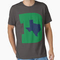 D Texas Green Blue T-Shirt - Trendy Graphic Men Women - T-Shirt, Sweatshirt, Hoodie