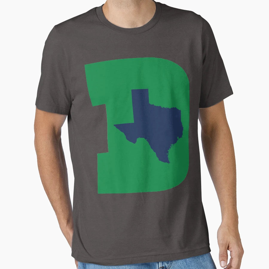 D Texas Green Blue T-Shirt - Trendy Graphic Men Women - T-Shirt, Sweatshirt, Hoodie
