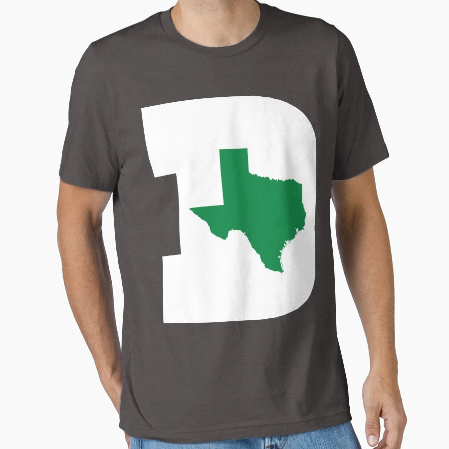 D Texas White Green T-Shirt - Graphic Print Unisex - T-Shirt, Sweatshirt, Hoodie