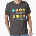 I Love Football Emoji Emoticon T-Shirt - Casual Everyday Wear Men Women - T-Shirt, Sweatshirt, Hoodie