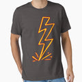 Red And Yellow Lightning T-Shirt - Unique Graphic for Adults - T-Shirt, Sweatshirt, Hoodie