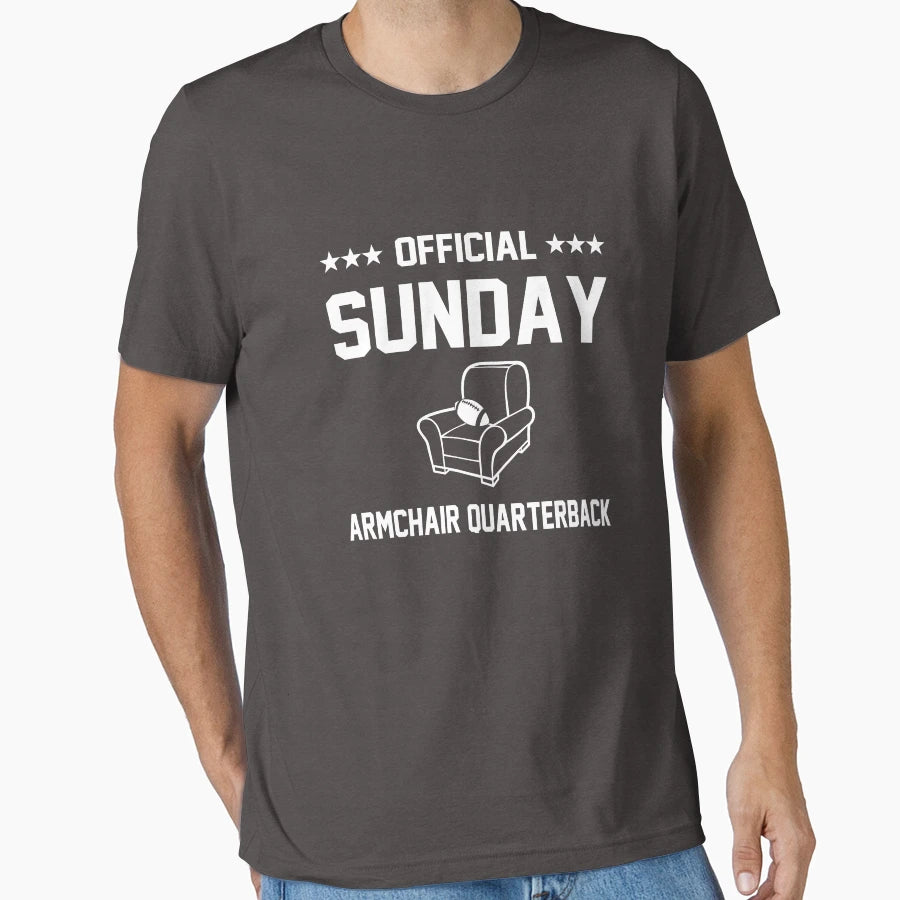 Sunday Armchair Quarterback T-Shirt - Unique Graphic for Adults - T-Shirt, Sweatshirt, Hoodie