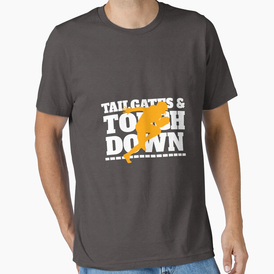 Tailgates Touch Down T-Shirt - Graphic Print for Adults - T-Shirt, Sweatshirt, Hoodie