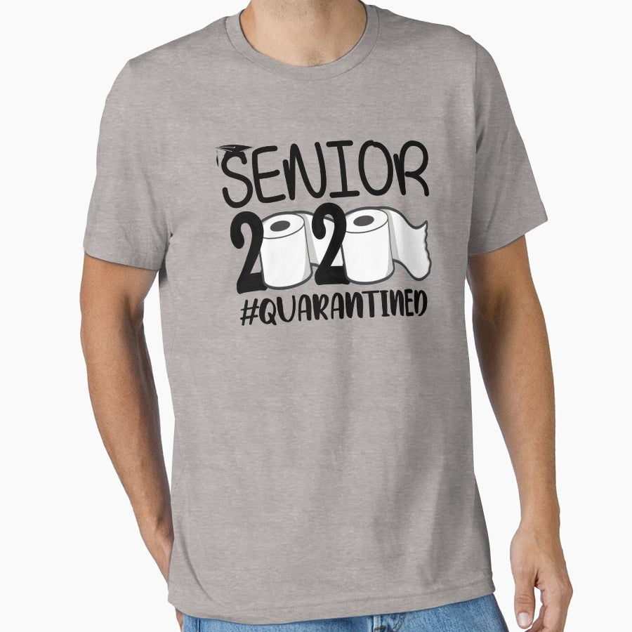 Senior 2020 Quarantined Funny Gift T-Shirt - Custom Art Print Unisex - T-Shirt, Sweatshirt, Hoodie