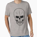 Scary Angry Skull T-Shirt - Unique Graphic Men Women - T-Shirt, Sweatshirt, Hoodie