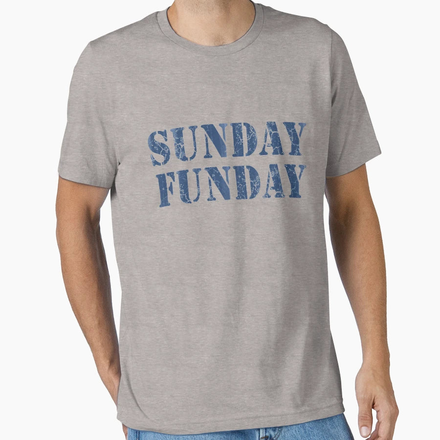Sunday Funday Football T-Shirt - Trendy Graphic Unisex - T-Shirt, Sweatshirt, Hoodie