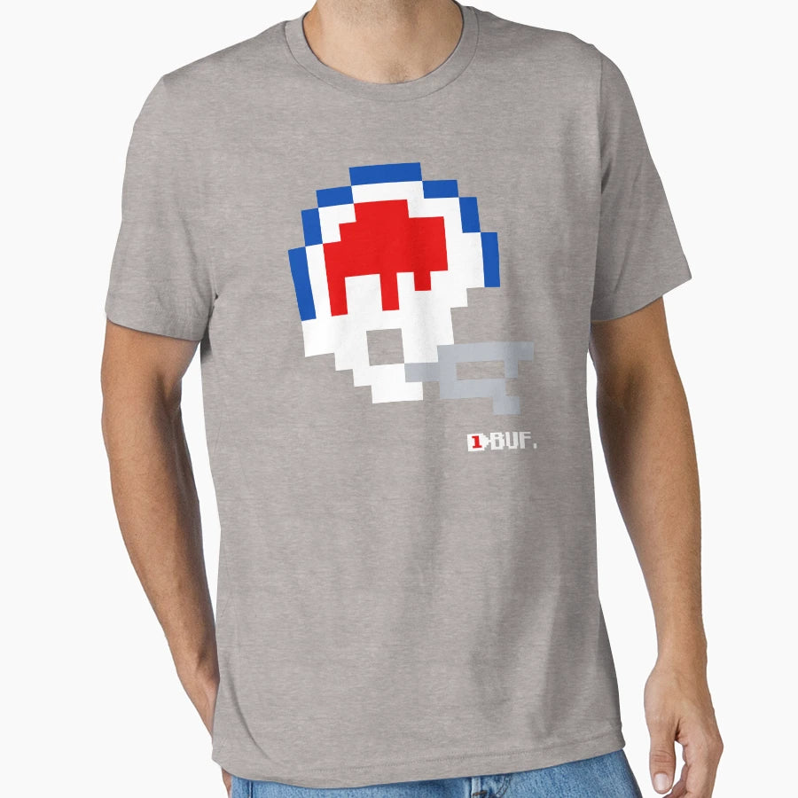 Buf Helmet Tecmo Bowl T-Shirt - Aesthetic Graphic for Adults - T-Shirt, Sweatshirt, Hoodie
