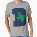 D Texas Blue Green T-Shirt - Minimalist Print Unisex - T-Shirt, Sweatshirt, Hoodie
