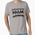 My Heart Is Line Lineman Parent T-Shirt - Aesthetic Graphic Unisex - T-Shirt, Sweatshirt, Hoodie