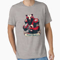 American Football Bear T-Shirt - Minimalist Print Men Women - T-Shirt, Sweatshirt, Hoodie