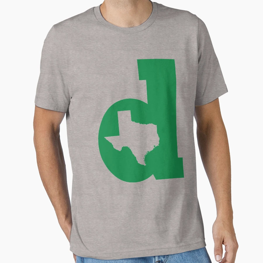 Lowercase D Green T-Shirt - Minimalist Print Men Women - T-Shirt, Sweatshirt, Hoodie