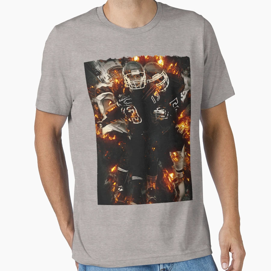 Football Sports Fantasy Game Clipart T-Shirt - Novelty Apparel Men Women - T-Shirt, Sweatshirt, Hoodie