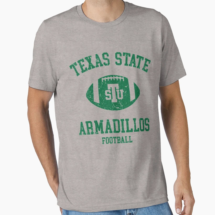 Texas State Armadillo Football T-Shirt - Casual Everyday Wear for Adults - T-Shirt, Sweatshirt, Hoodie
