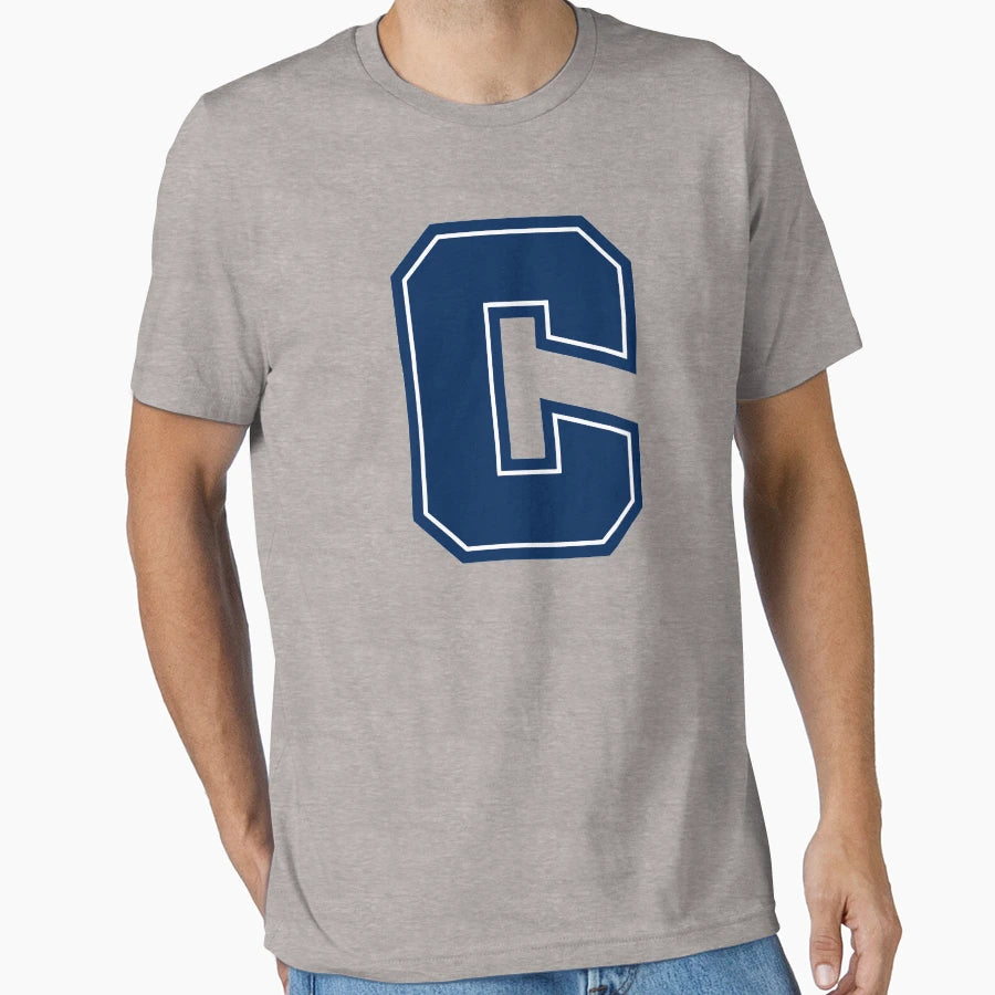 Chs C Logo White Stripe T-Shirt - Novelty Apparel Men Women - T-Shirt, Sweatshirt, Hoodie