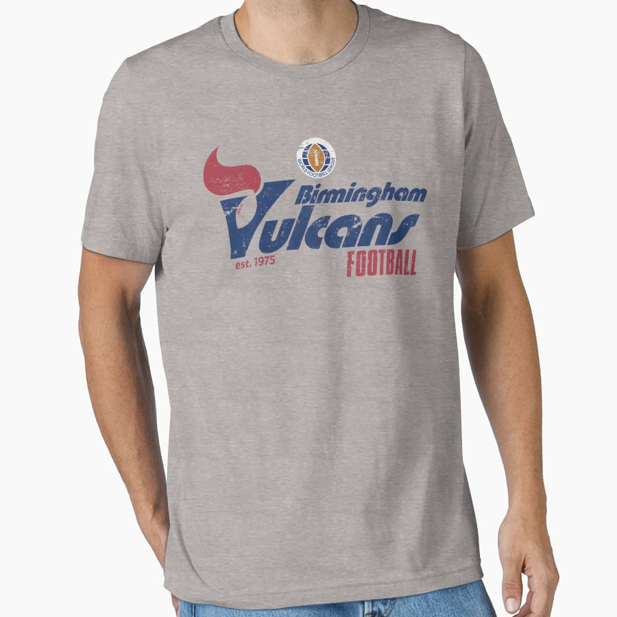Distressed Birmingham Vulcans Football T-Shirt - Novelty Apparel Unisex - T-Shirt, Sweatshirt, Hoodie