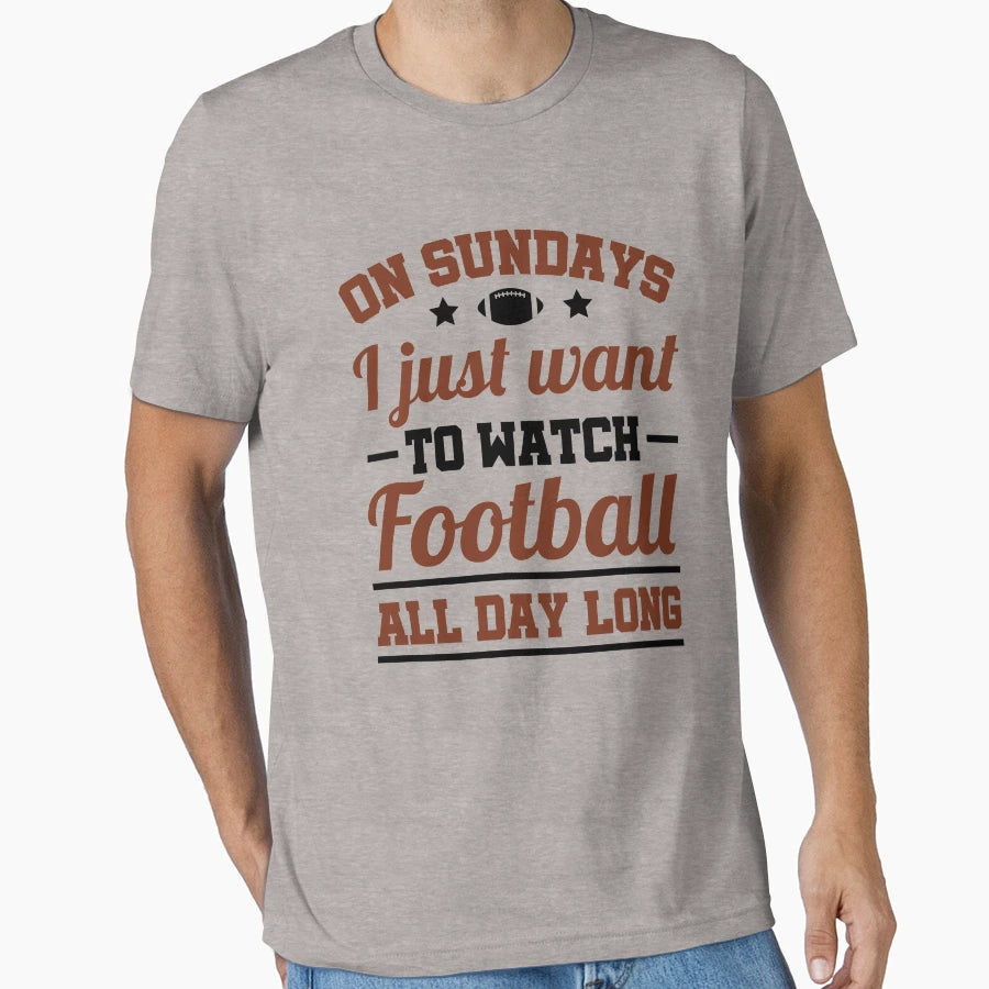 Sunday Football T-Shirt - Custom Art Print for Adults - T-Shirt, Sweatshirt, Hoodie