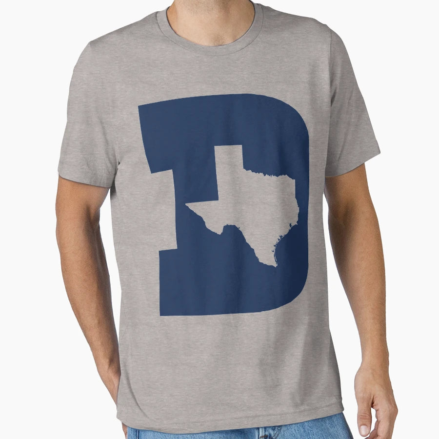 D Texas Blue Cut Out T-Shirt - Fun Novelty Design for Adults - T-Shirt, Sweatshirt, Hoodie