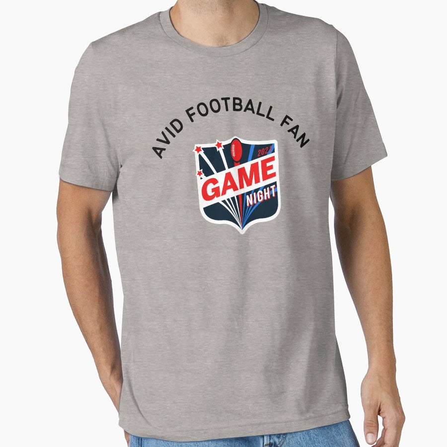 Avid Football Fan Football T-Shirt - Aesthetic Graphic Men Women - T-Shirt, Sweatshirt, Hoodie
