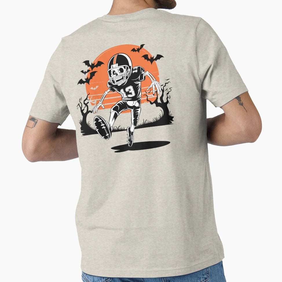 Skeleton Football Player Bat T-Shirt - Streetwear Style for Adults - T-Shirt, Sweatshirt, Hoodie