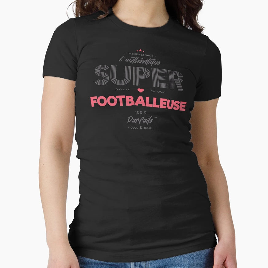 Authentic Super Footballer T-Shirt - Aesthetic Graphic Unisex - T-Shirt, Sweatshirt, Hoodie