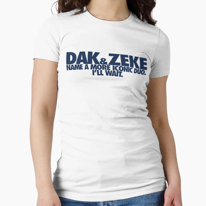 Name More Iconic Duo Dak Zeke Blue T-Shirt - Graphic Print for Adults - T-Shirt, Sweatshirt, Hoodie