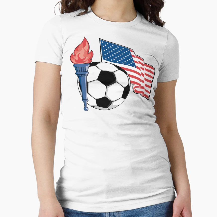 Usa Soccer T-Shirt - Casual Everyday Wear Men Women - T-Shirt, Sweatshirt, Hoodie