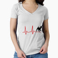 Dog Puppy Heartline T-Shirt - Trendy Graphic Men Women - T-Shirt, Sweatshirt, Hoodie