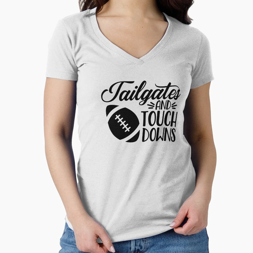 Tailgates And Touchdowns T-Shirt - Minimalist Print Men Women - T-Shirt, Sweatshirt, Hoodie