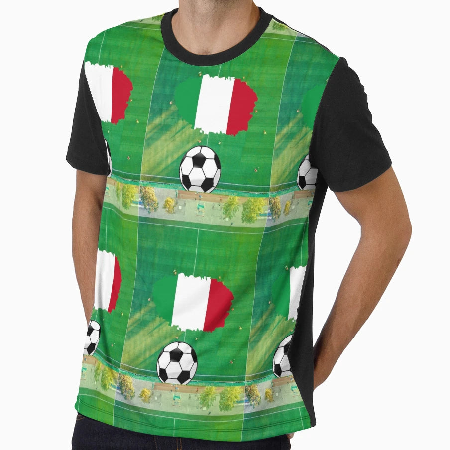 Europa Soccer Ita T-Shirt - Custom Art Print Unisex - T-Shirt, Sweatshirt, Hoodie