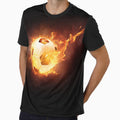 Fire Football Soccer Sport T-Shirt - Novelty Apparel for Adults - T-Shirt, Sweatshirt, Hoodie