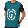 Dark Teal Monogram Letter G T-Shirt - Fun Novelty Design for Adults - T-Shirt, Sweatshirt, Hoodie